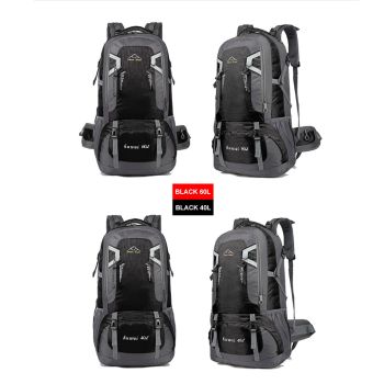 40L Waterproof Outdoor Hiking Backpack Camping Outdoor Trekking Bag(Black)