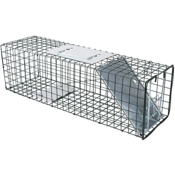 81.5*26*32CM Animal Trap Cage Humane Live Steel Catch Possum Fox Rat Cat Rabbit