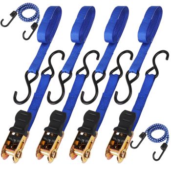  10Pcs Ratchet Tie Down Straps 997KG 4.5M Trucks Trailer Strap ?Stainless Steel