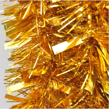 5x 2.5m Christmas Tinsel Xmas Garland Sparkly Snowflake Party Natural Home DÃ©cor, Thick Gold