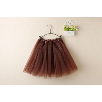 New Adults Tulle Tutu Skirt Dressup Party Costume Ballet Womens Girls Dance Wear, Coffee, Adults