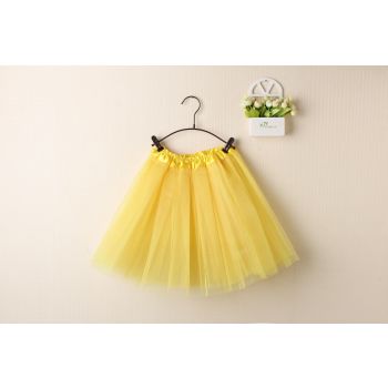 New Kids Tutu Skirt Baby Princess Dressup Party Girls Costume Ballet Dance Wear, Yellow, Kids