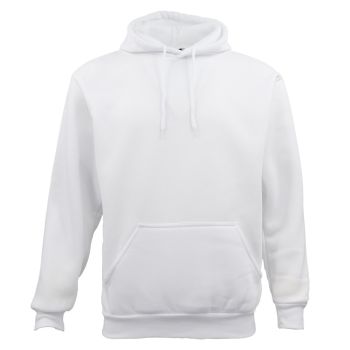 Adult Unisex Men's Basic Plain Hoodie Pullover Sweater Sweatshirt Jumper XS-8XL, White, M