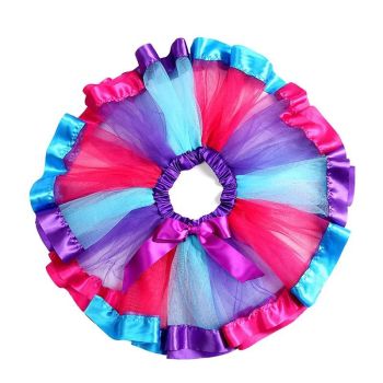 New Adults Tulle Tutu Skirt Dressup Party Costume Ballet Womens Girls Dance Wear, Rainbow_C, Adults