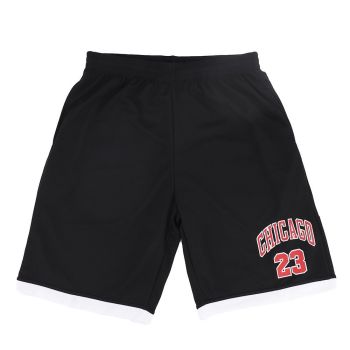 Men's Basketball Sports Shorts Gym Jogging Swim Board Boxing Sweat Casual Pants, Black - Chicago 23, 3XL