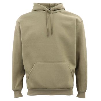 Adult Unisex Men's Basic Plain Hoodie Pullover Sweater Sweatshirt Jumper XS-8XL, Light Olive, XS