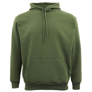 Adult Unisex Men's Basic Plain Hoodie Pullover Sweater Sweatshirt Jumper XS-8XL, Olive, XS