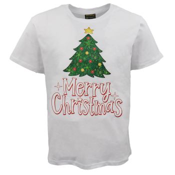 New Funny Adult Xmas Christmas T Shirt Tee Mens Womens 100% Cotton Jolly Ugly, Tree (White) B, S