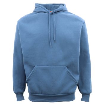 Adult Unisex Men's Basic Plain Hoodie Pullover Sweater Sweatshirt Jumper XS-8XL, Dusty Blue, XL