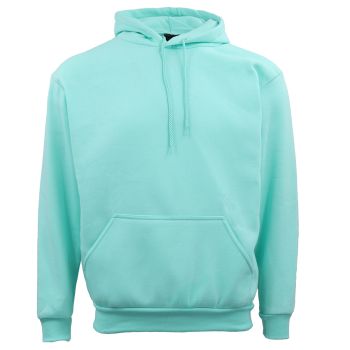 Adult Unisex Men's Basic Plain Hoodie Pullover Sweater Sweatshirt Jumper XS-8XL, Mint, L