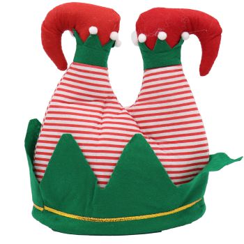 Christmas Unisex Adults Kids Novelty Hat Xmas Party Cap Santa Costume Dress Up, Elf Pants