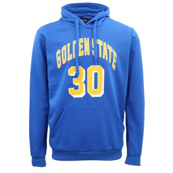 Men's Fleece Pullover Hoodie Jacket Sports Jumper Jersey Chicago Golden State, Blue - Golden State 30, XS