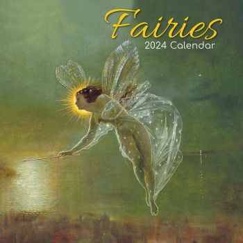 Fairies 2024 Square Wall Calendar 16 Months Arts Planner Christmas New Year Gift