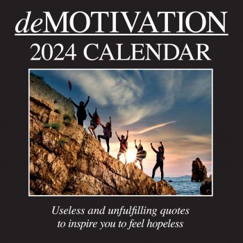 Demotivation 2024 Square Wall Calendar 16 Months Planner Christmas New Year Gift