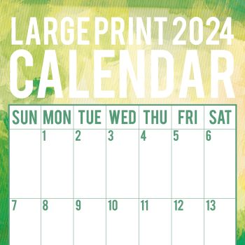 Large Print Calendar 2024 Square Wall Calendar 16 Months School Planner New Year