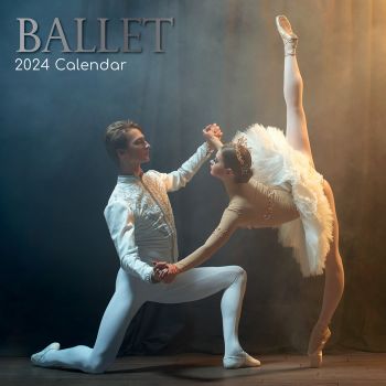 Ballet - 2024 Square Wall Calendar 16 Months Lifestyle Dancing Planner New Year