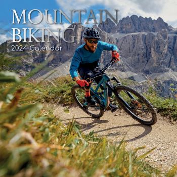 Mountain Biking - 2024 Square Wall Calendar 16 Months Lifestyle Planner New Year