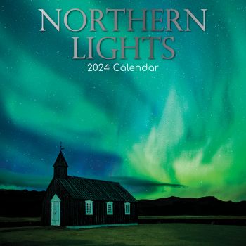 Northern Lights 2024 Square Wall Calendar 16 Month Premium Planner New Year Gift