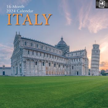 Italy 2024 Square Wall Calendar 16 Month Premium Planner Christmas New Year Gift