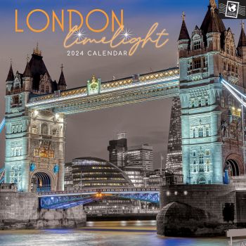 London Limelight - 2024 Square Wall Calendar 16 Months Planner New Year Gift