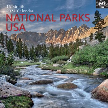 National Parks USA 2024 Square Wall Calendar 16 Months Premium Planner New Year