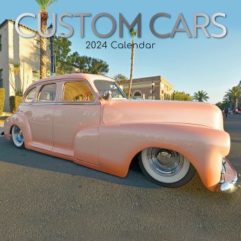 Custom Cars - 2024 Square Wall Calendar 16 Month Planner Christmas New Year Gift