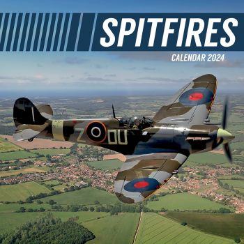 Spitfires - 2024 Square Wall Calendar 16 Months Planner Christmas New Year Gift