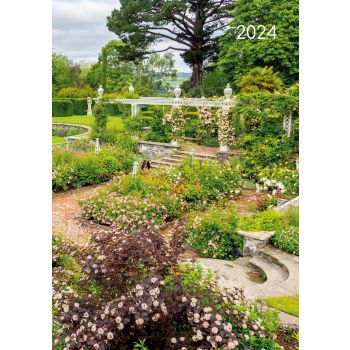 Beautiful Gardens 2024 A5 Padded Cover Diary Premium Planner Book New Year Gift