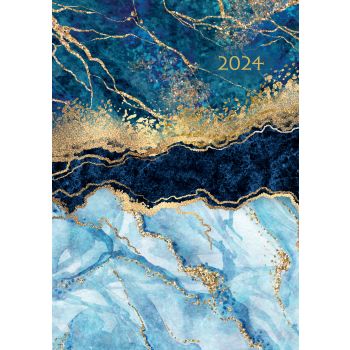 Shimmer 2024 A5 Padded Cover Diary Premium Planner Book Christmas New Year Gift