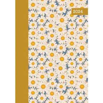 Hazy Daisies 2024 A5 Padded Cover Diary Premium Planner Book Xmas New Year Gift