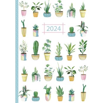 Urban Garden 2024 A5 Padded Cover Diary Premium Planner Book Xmas New Year Gift