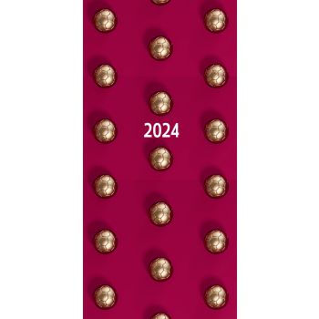 Golden Balls - 2024 Flexi Pocket Diary Premium Planner Christmas New Year Gift