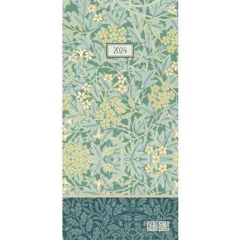 William Morris Jasmine - 2024 Flexi Pocket Diary Premium Planner New Year Gift