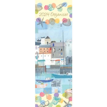 By the Sea - 2024 Slimline Slim Wall Calendar Hanging Planner New Year Gift