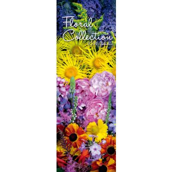 Floral Collection 2024 Slimline Slim Wall Calendar Hanging Planner New Year Gift