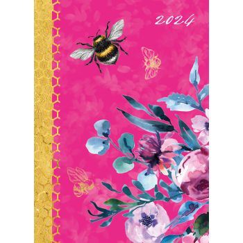 Queen Bee - 2024 Premium A6 Flexi Pocket Diary Planner Christmas New Year Gift