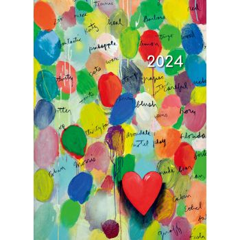 Pop Art 2024 Premium A6 Flexi Pocket Diary Planner Christmas Xmas New Year Gift