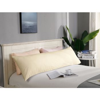 1000TC Premium Ultra Soft Body Pillowcase - Yellow Cream