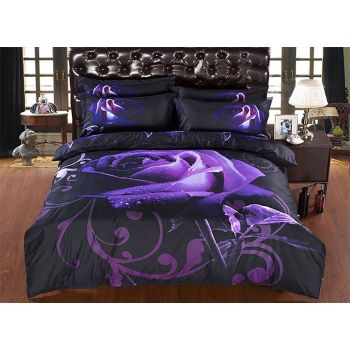 Rose Double Size Quilt/Duvet Cover Set