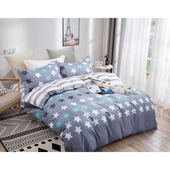 Stars King Size Quilt/Duvet Cover Set