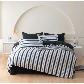 Ascar Striped Quilt Cover Set - King Size