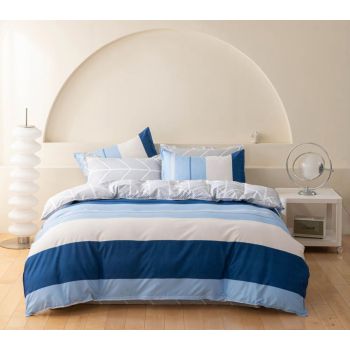 Mannix Striped Quilt Cover Set - King Size