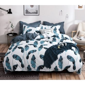 Leaves Queen Size Duvet Quilt Cover Set