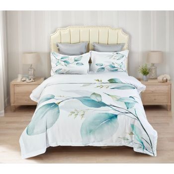 Angelis Leaves Quilt Cover Set - King Size