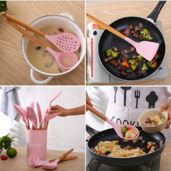 12pcs Silicone Utensils Set Mint