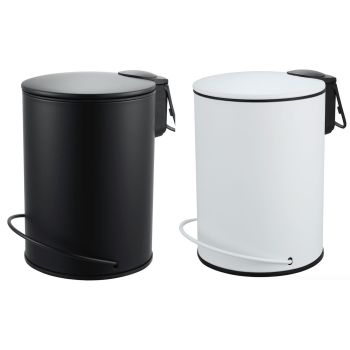 3L Soft Close Pedal Bin Black