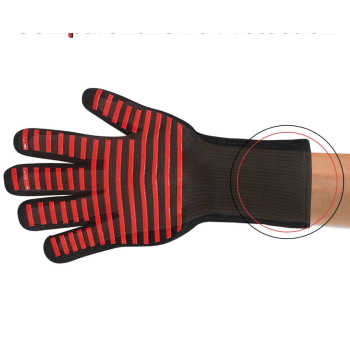 1 Pair Heat Proof Glove red