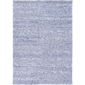 Harlow Ringlets Blue Wool Blend Rug 160x230