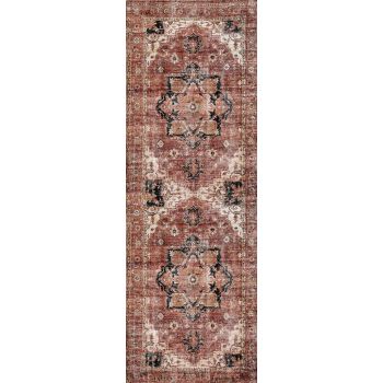 vintage-crown-cezanne-terracotta-distressed-vintage-rug 80X500