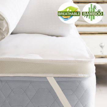 airmax bamboo mattress topper 1000gsm king